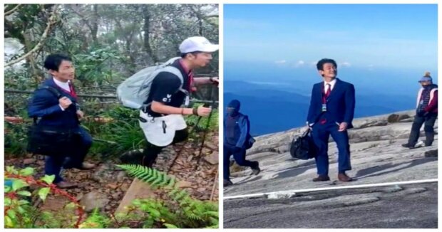 Abenteuersucher: Ein Mann bestieg einen 4100 Meter hohen Berg in Anzug und Lederschuhen